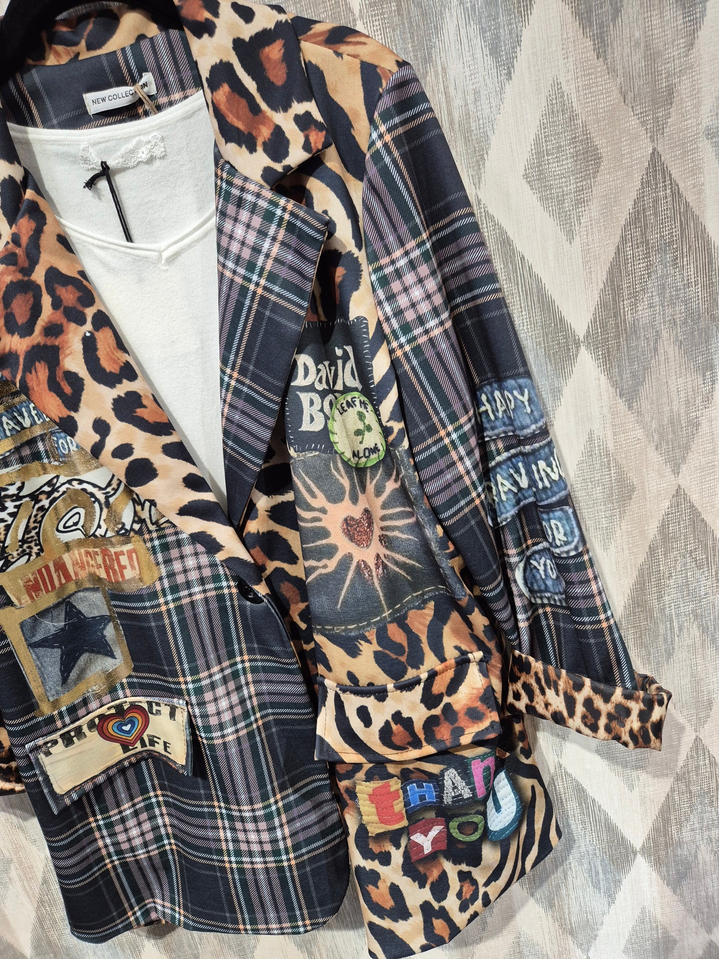 Blazer estampada