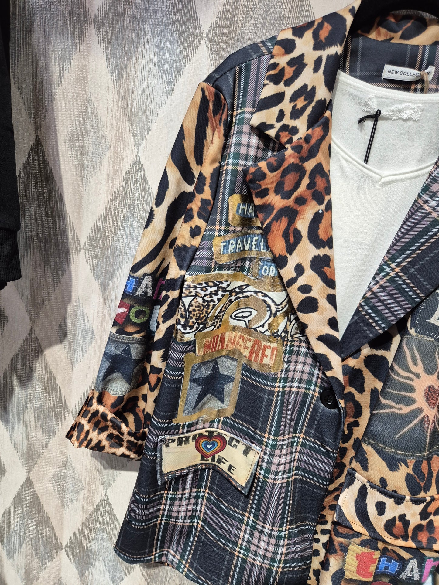Blazer estampada