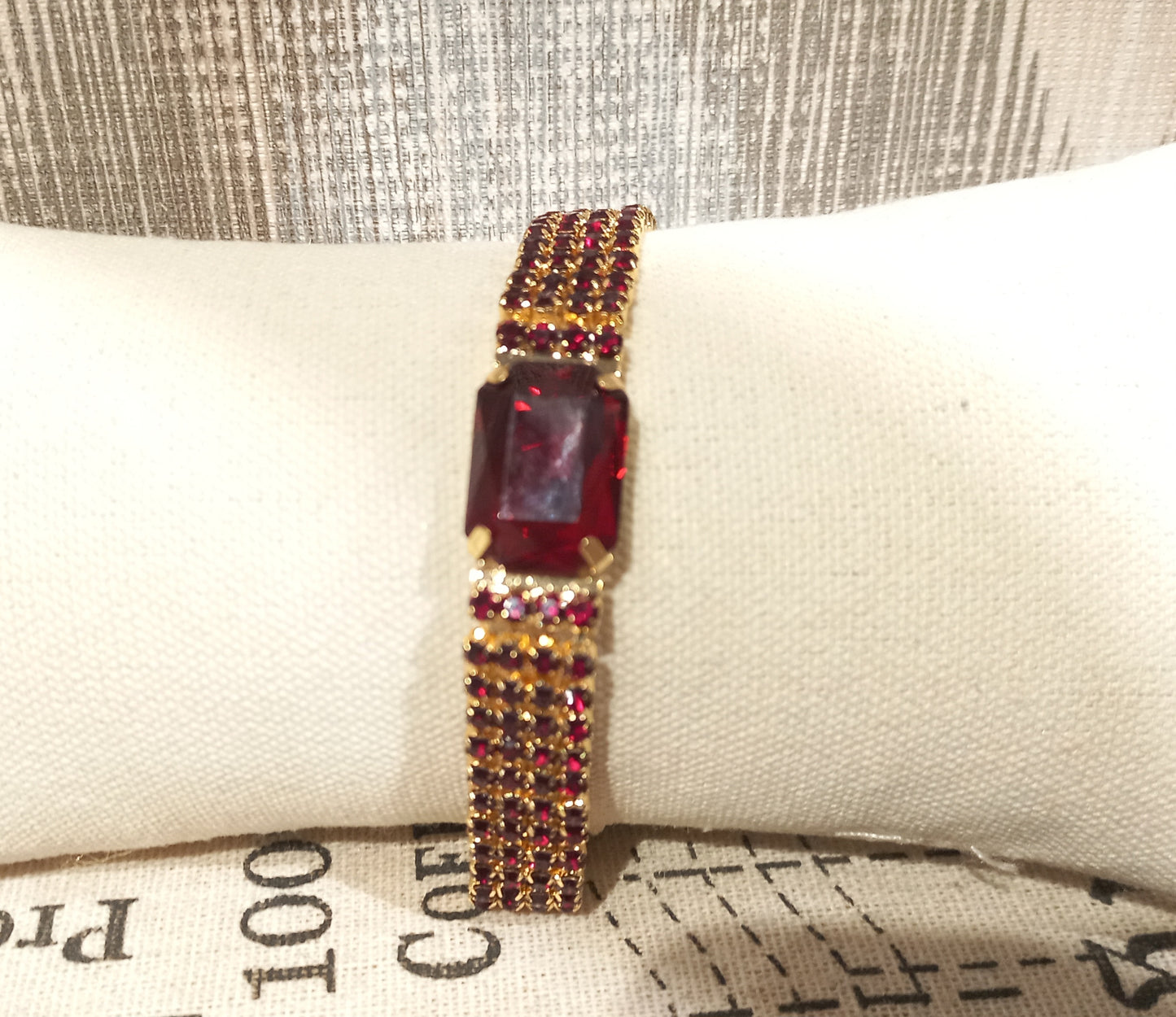 Pulsera acero Rojo