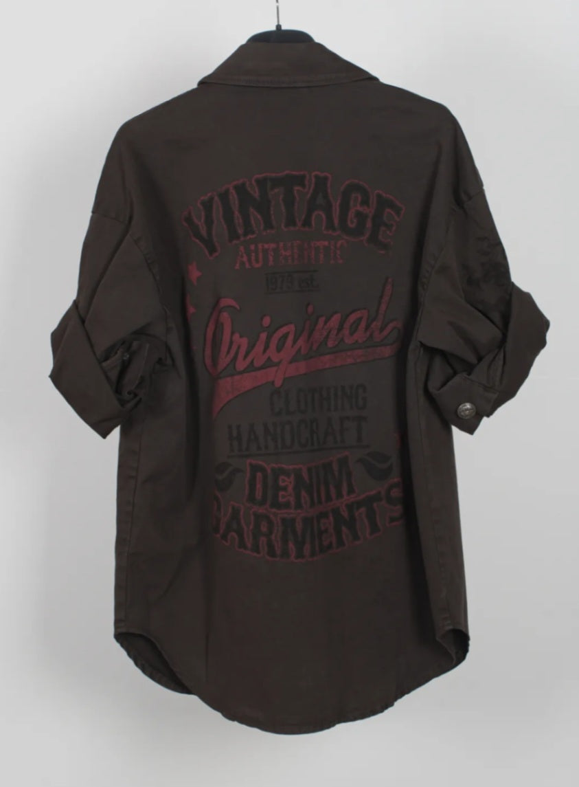 Chaqueta sobrecamisa Vintage