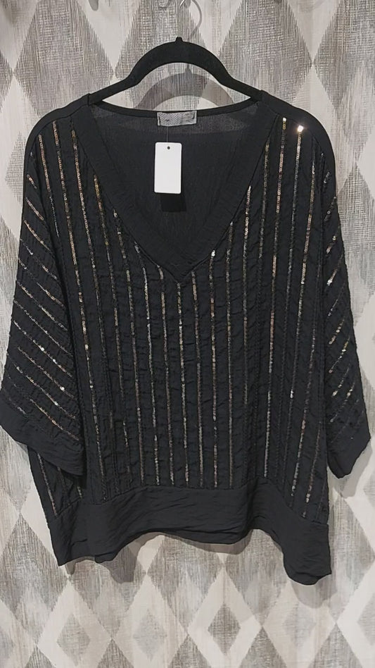 Blusa lentejuelas