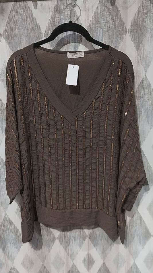 Blusa lentejuelas