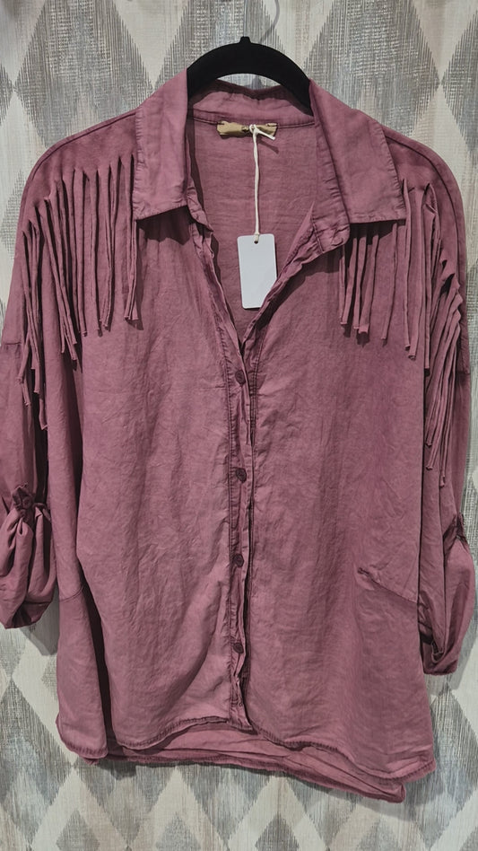 Camisa flecos