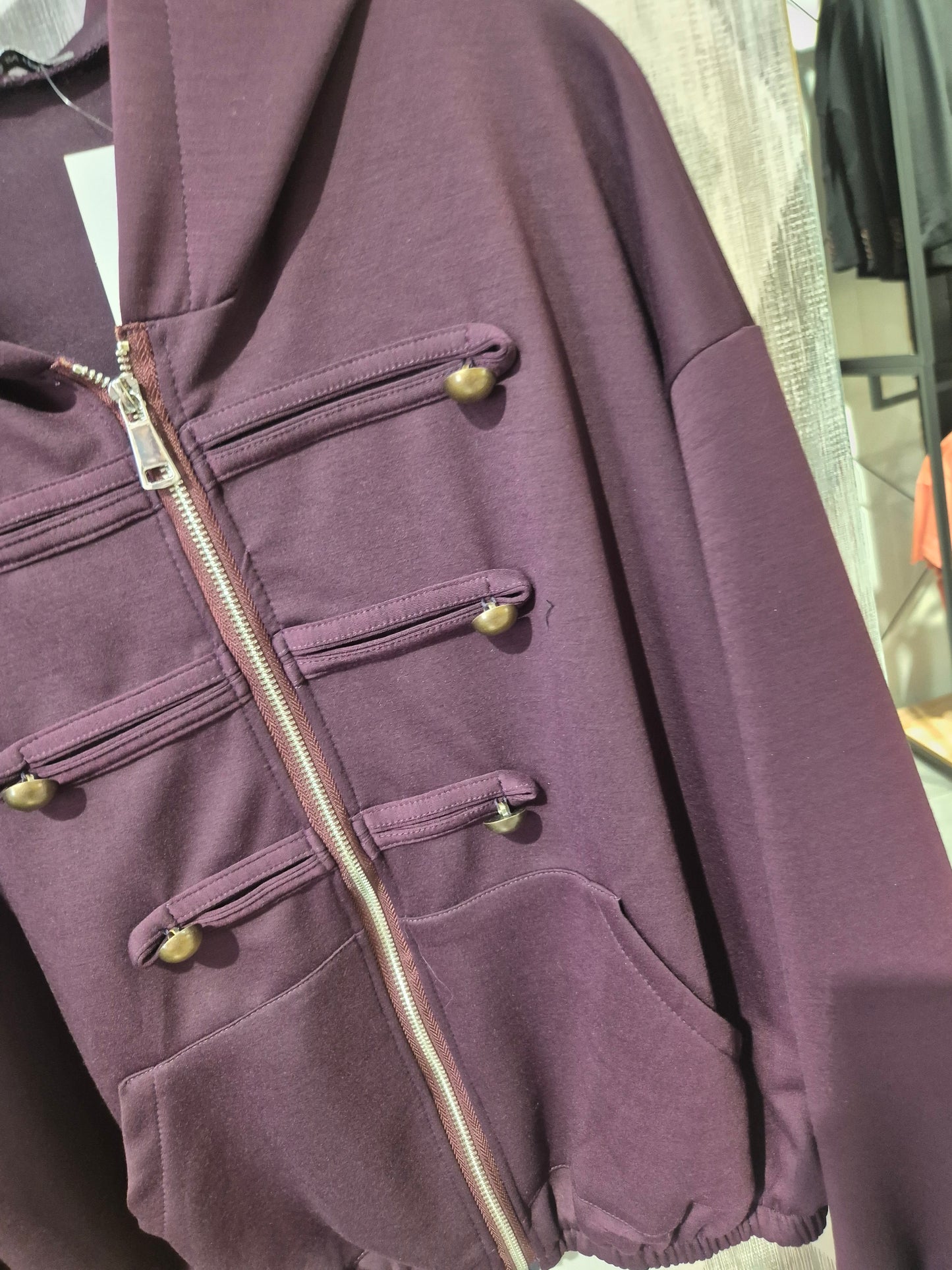 Chaqueta napoleón con capucha
