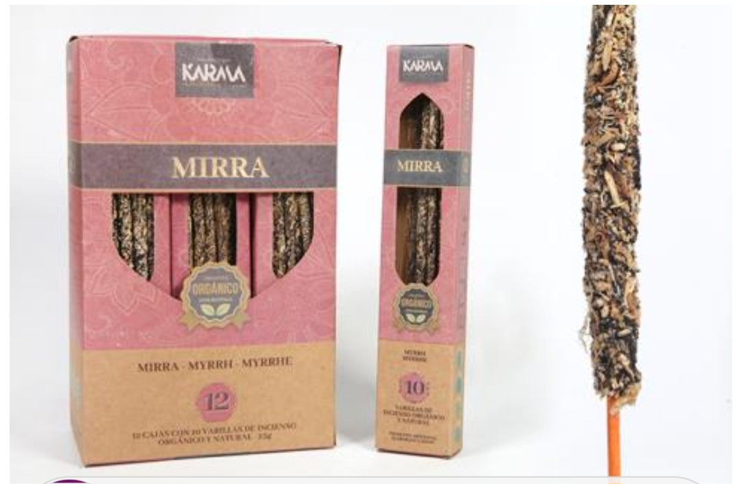 Incienso orgánico Mirra