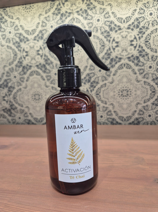 Ambientador en spray para hogar te chai )