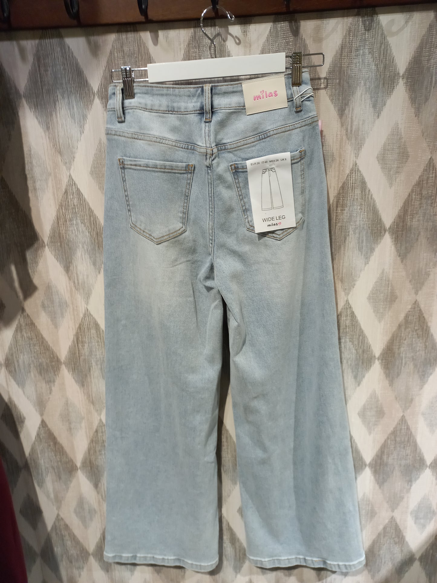 Jeans Wide leg Tachas